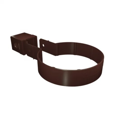 Водосточная система Grand Line Standart Хомут трубы Kliker ПВХ шоколадный